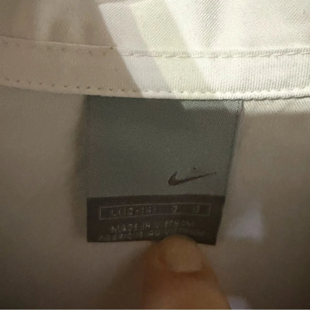 Nike Air Windbreaker Full Zip Jacket White Black Women’s Large - Picture 2 of 14